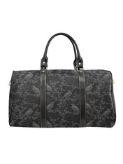 BLACK HOLDALL BAG (Ravens & Blossoms print)