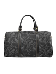 BLACK HOLDALL BAG (Ravens & Blossoms print)