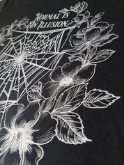 (V-NECK) NORMAL IS AN ILLUSION t-shirt