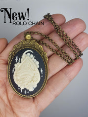 OUIJA PLANCHETTE CAMEO NECKLACE