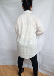 LONG SHIRT (Baroque Skull Stripes print)