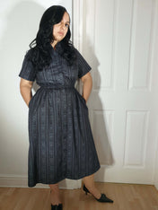 MIDI SHIRTDRESS (Baroque Skulls print)