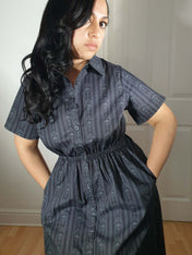 MIDI SHIRTDRESS (Baroque Skulls print)