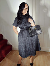 MIDI SHIRTDRESS (Baroque Skulls print)