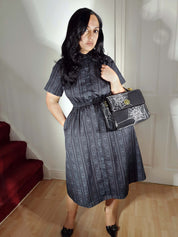 MIDI SHIRTDRESS (Baroque Skulls print)