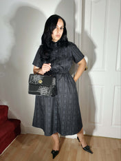 MIDI SHIRTDRESS (Baroque Skulls print)