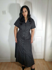 MAXI SHIRTDRESS (Baroque Skulls print)