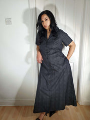 MAXI SHIRTDRESS (Baroque Skulls print)