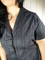MAXI SHIRTDRESS (Baroque Skulls print)