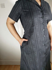 MAXI SHIRTDRESS (Baroque Skulls print)