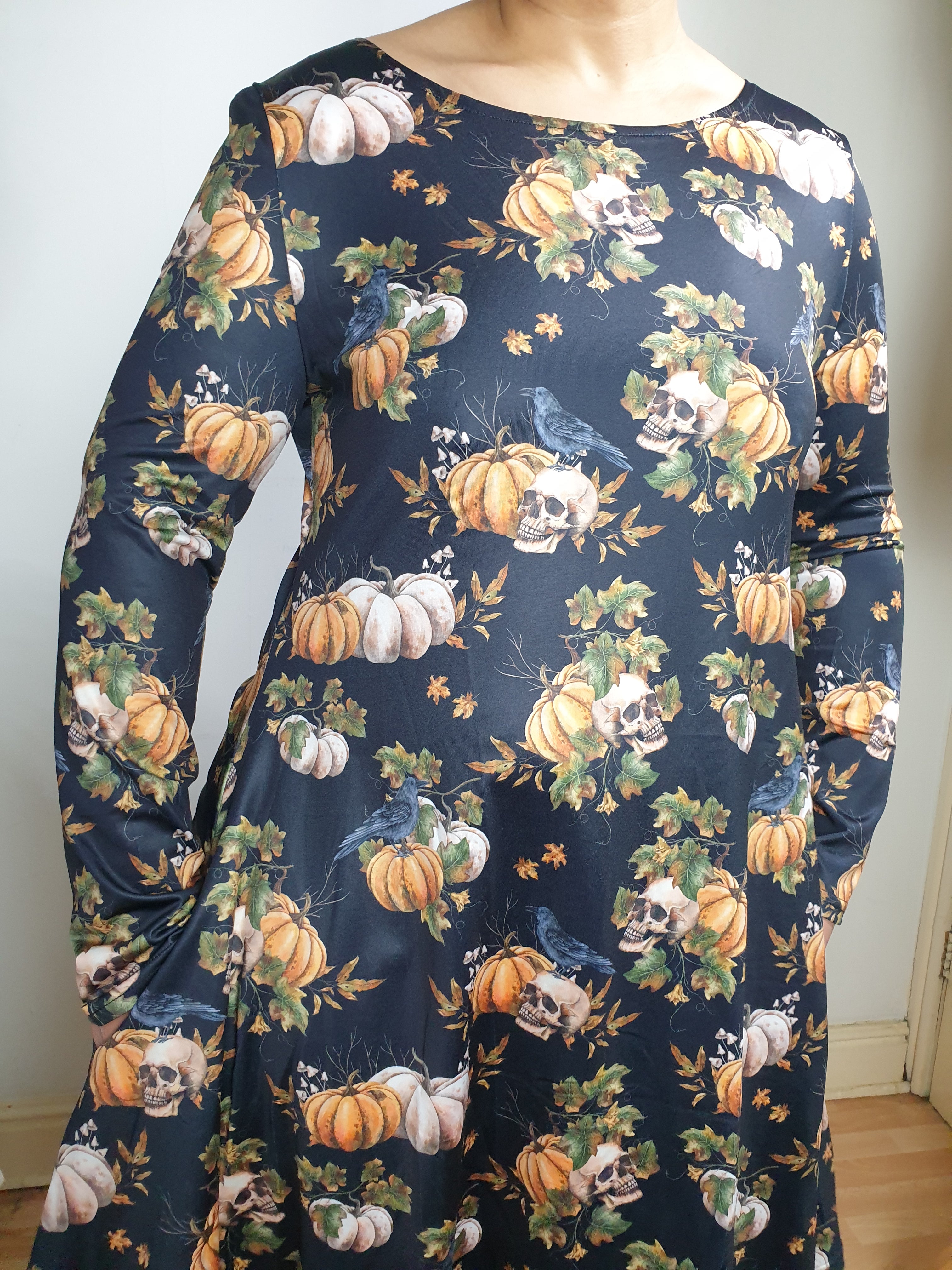 SILKY JERSEY DRESS WITH LONG SLEEVES