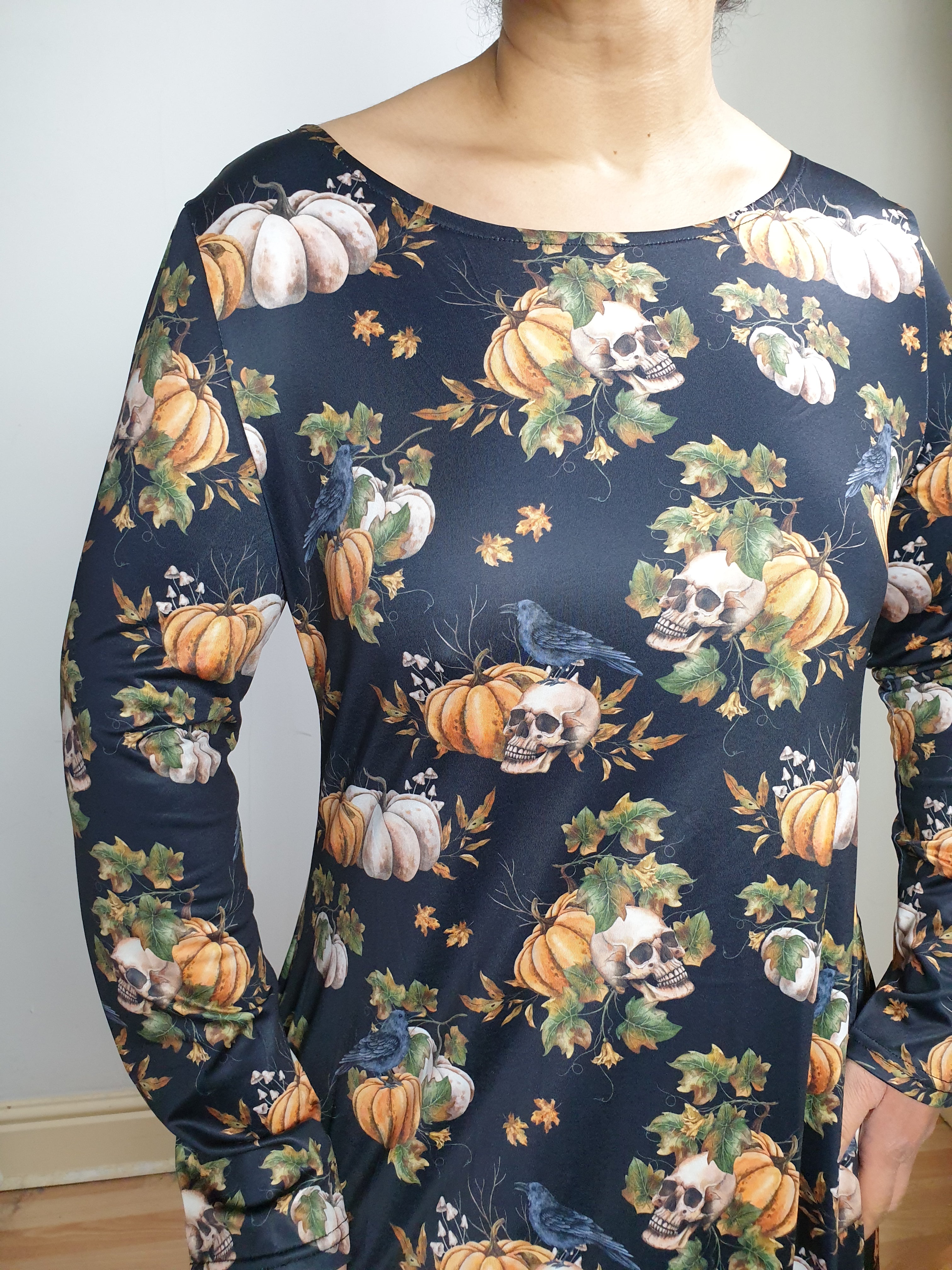 SILKY JERSEY DRESS WITH LONG SLEEVES