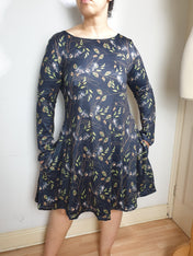 SILKY JERSEY DRESS WITH LONG SLEEVES