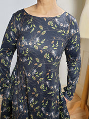 SILKY JERSEY DRESS WITH LONG SLEEVES