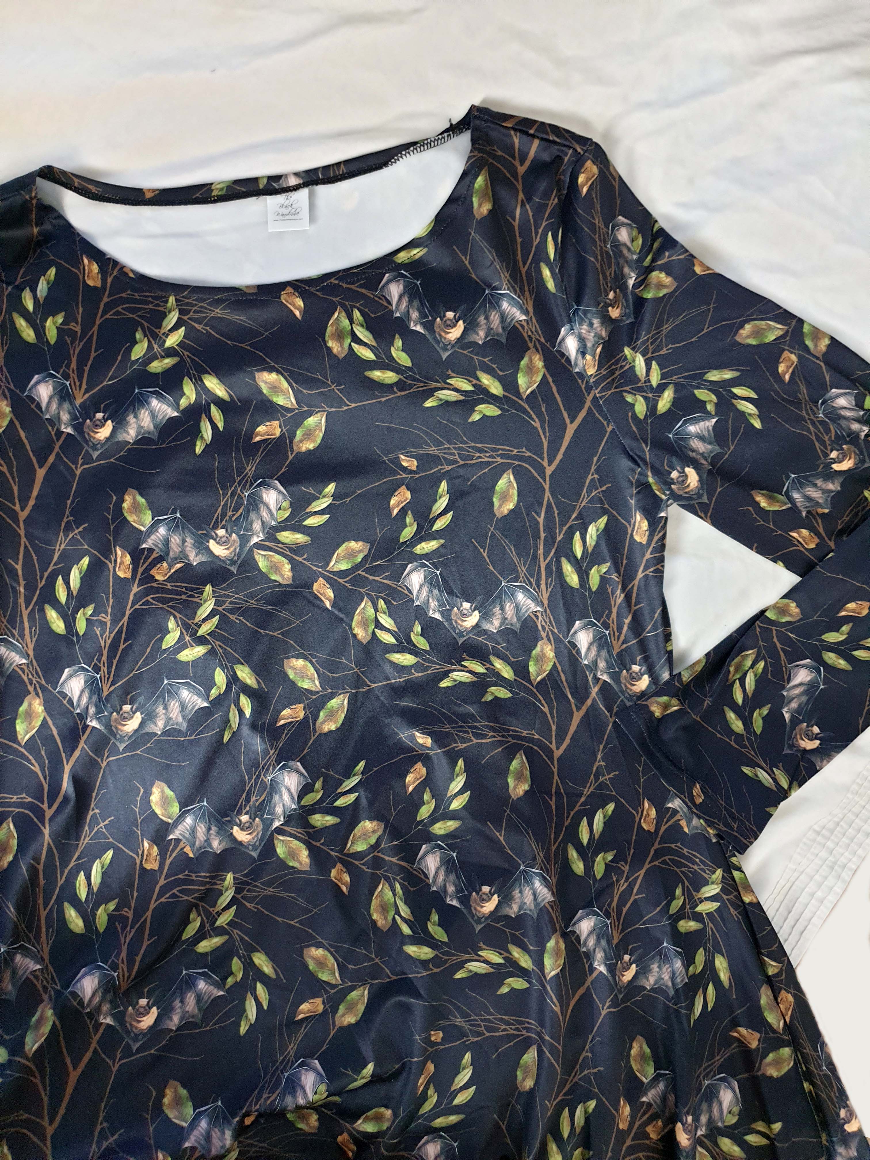 SILKY JERSEY DRESS WITH LONG SLEEVES