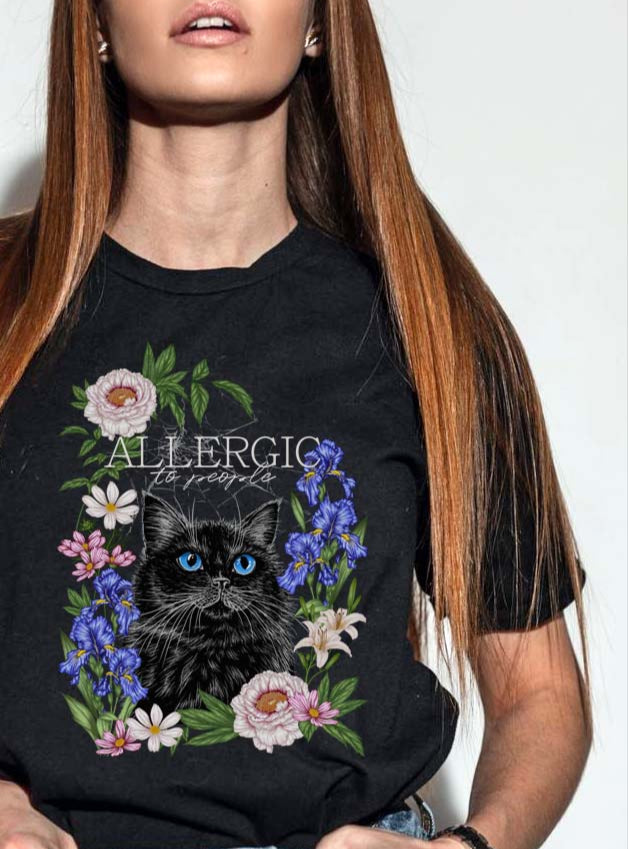 ALLERGIC TO PEOPLE t-shirt