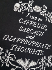 (V-NECK) CAFFEINE THOUGHTS t-shirt