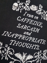 (V-NECK) CAFFEINE THOUGHTS t-shirt