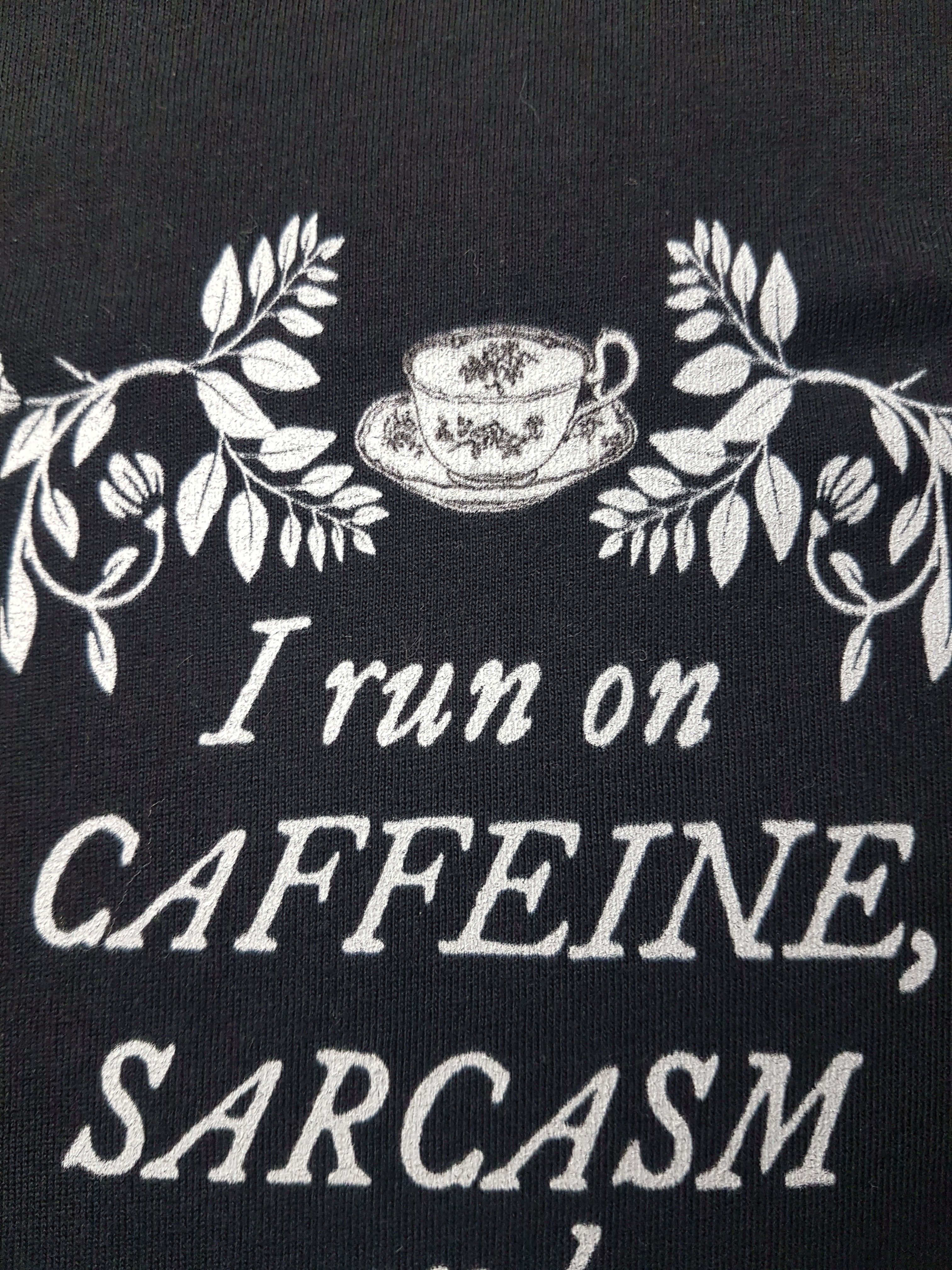 (V-NECK) CAFFEINE THOUGHTS t-shirt