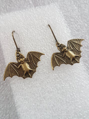 SMALL BATS CHARM EARRINGS | THEBLACKWARDROBE.COM.