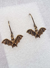 TINY BATS CHARM EARRINGS | THEBLACKWARDROBE.COM.