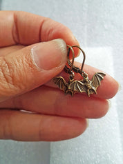TINY BATS CHARM EARRINGS | THEBLACKWARDROBE.COM.