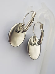 BLACK ONYX CABOCHON EARRINGS | THEBLACKWARDROBE.COM.