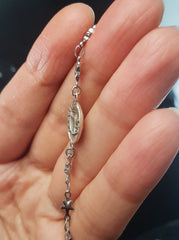 DAINTY STARS-CHAIN CELESTIAL BRACELET | THEBLACKWARDROBE.COM.