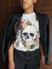 FLORAL SKULL t-shirt