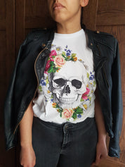 FLORAL SKULL t-shirt