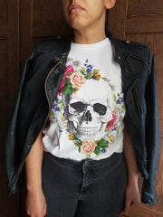 FLORAL SKULL t-shirt