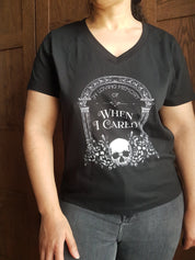 (V-NECK) IN MEMORY OF WHEN I CARED t-shirt