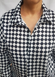 LONG SHIRT (Harlequin print)
