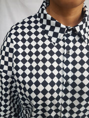 LONG SHIRT (Harlequin print)