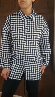 LONG SHIRT (Harlequin print)