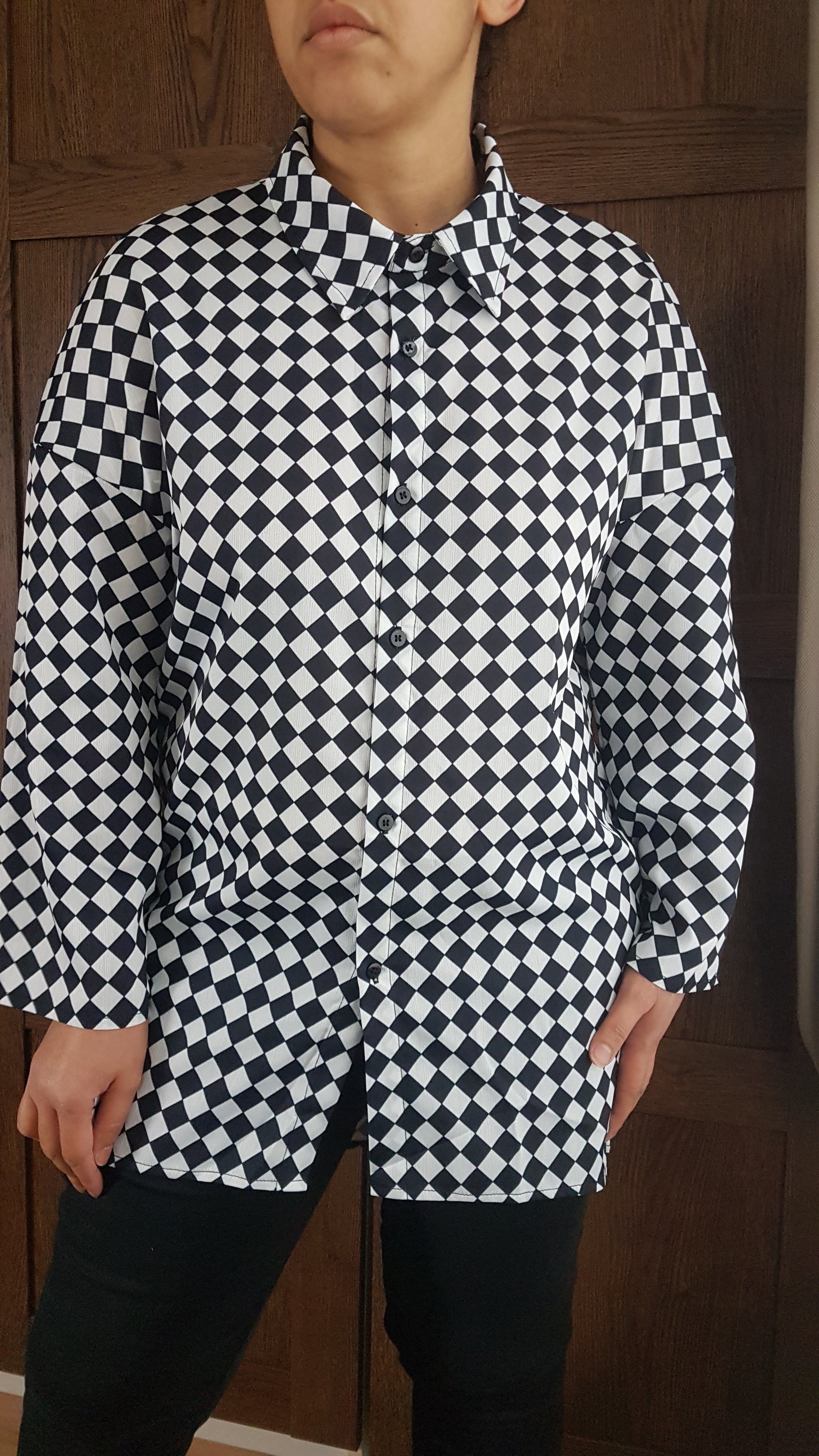 LONG SHIRT (Harlequin print)