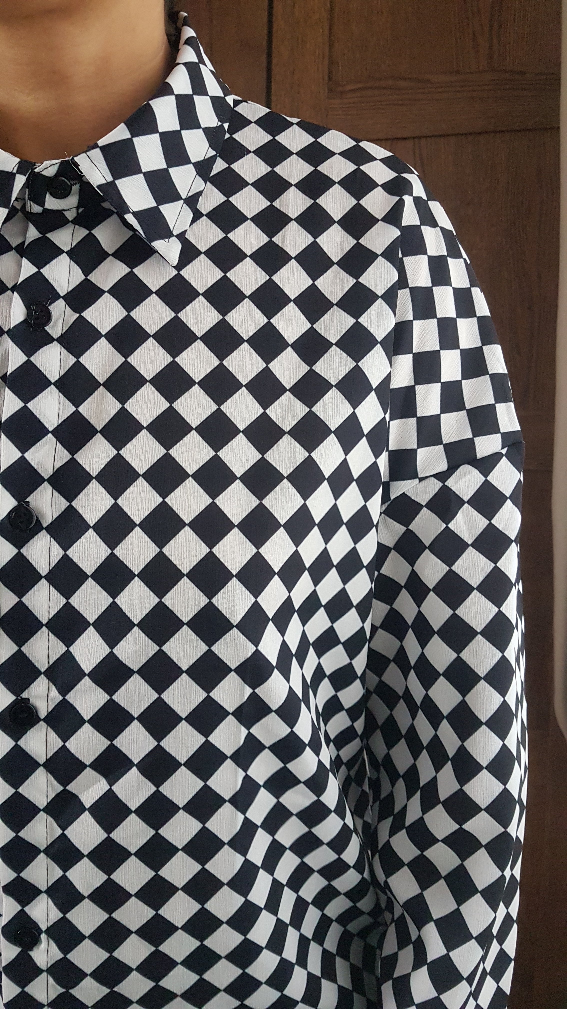 LONG SHIRT (Harlequin print)