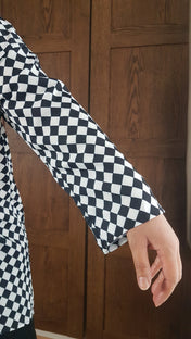 LONG SHIRT (Harlequin print)