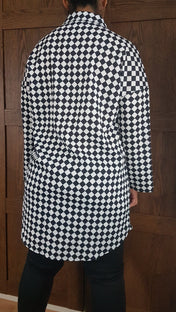 LONG SHIRT (Harlequin print)