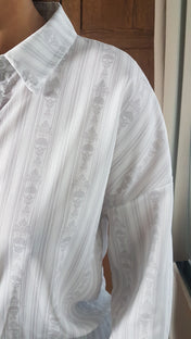 LONG SHIRT (Baroque Skull Stripes print)
