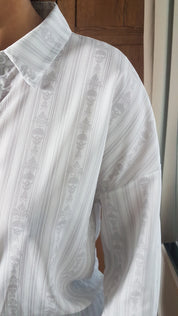LONG SHIRT (Baroque Skull Stripes print)