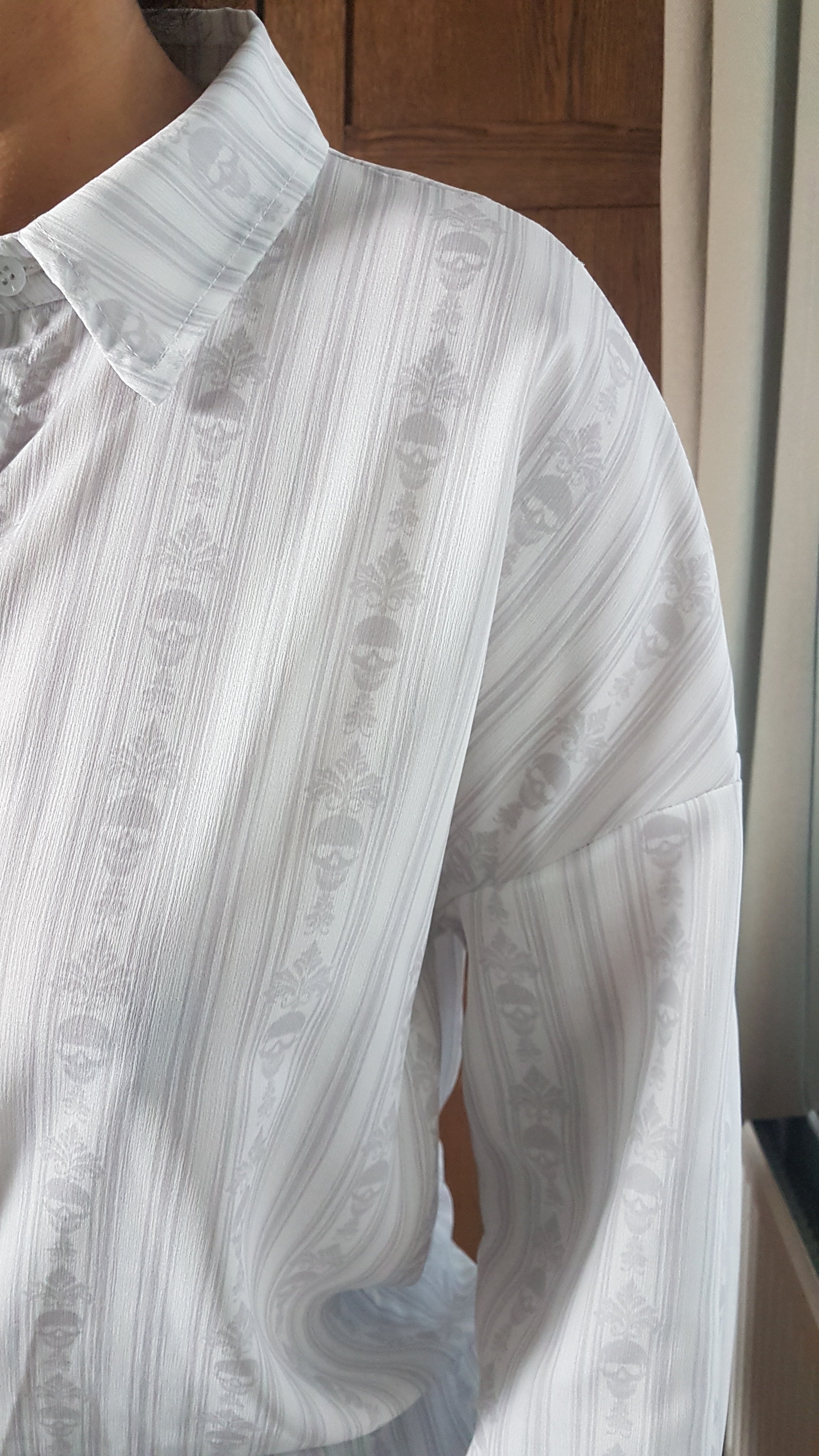 LONG SHIRT (Baroque Skull Stripes print)