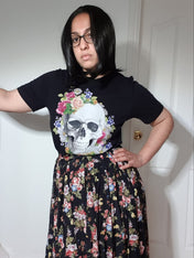 FLORAL SKULL t-shirt