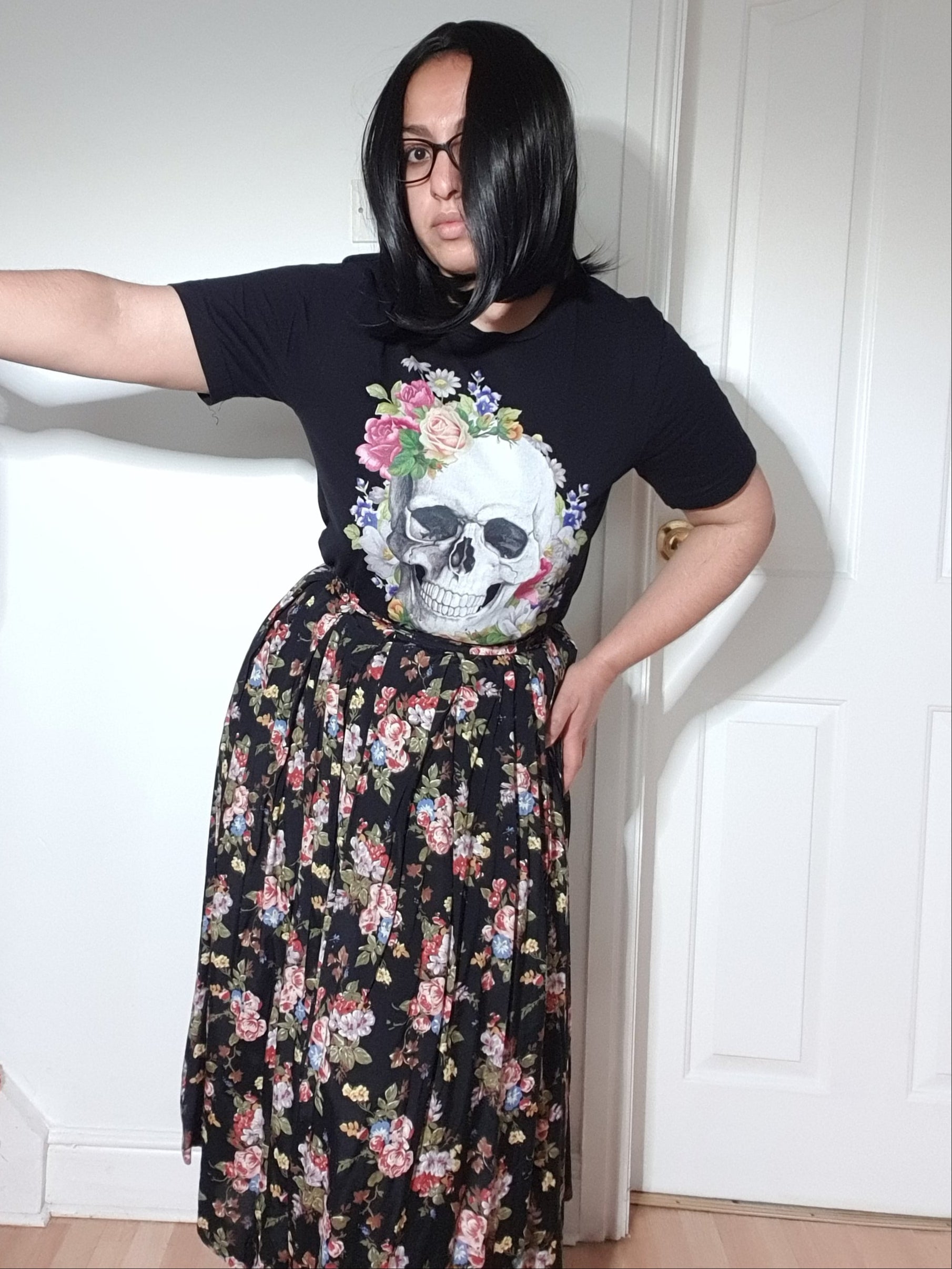 FLORAL SKULL t-shirt