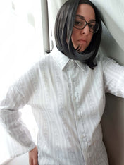 LONG SHIRT (Baroque Skull Stripes print)