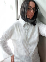 LONG SHIRT (Baroque Skull Stripes print)