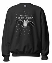 BAT CREATURE OF THE NIGHT sweatshirt | THEBLACKWARDROBE.COM.