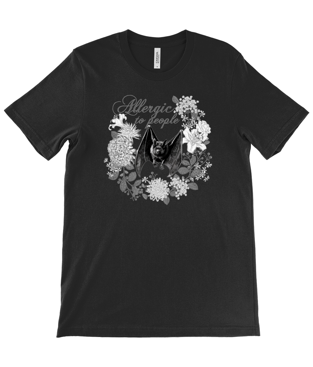 BAT ALLERGIC TO PEOPLE t-shirt