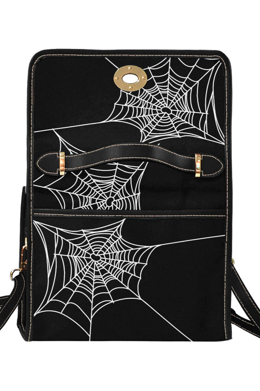 BLACK CROSSBODY FLAP BAG