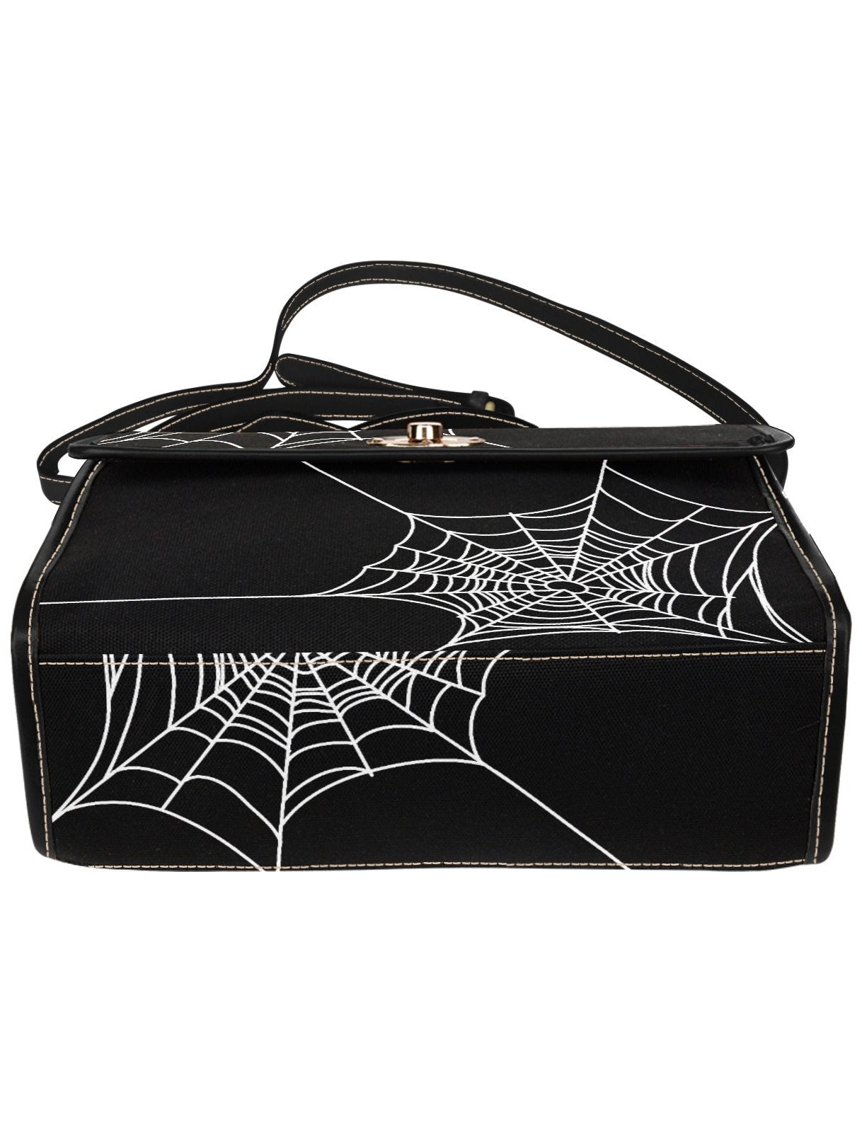 BLACK CROSSBODY FLAP BAG